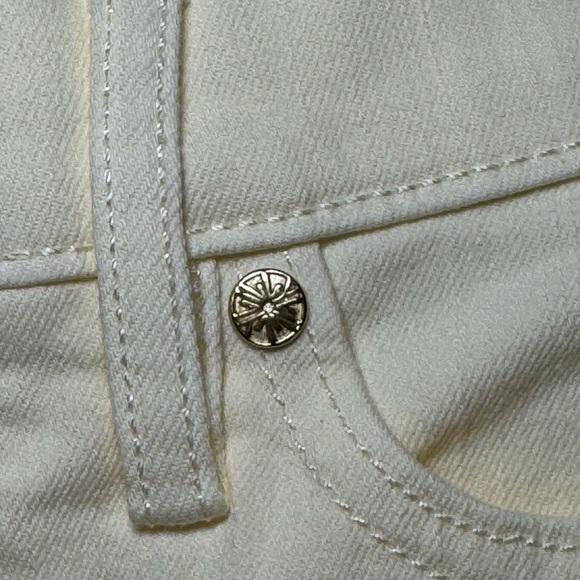 Lilly Pulitzer South Ocean High Rise Straight Leg Jean Lemon Meringue Size 8 NWT - Picture 10 of 16